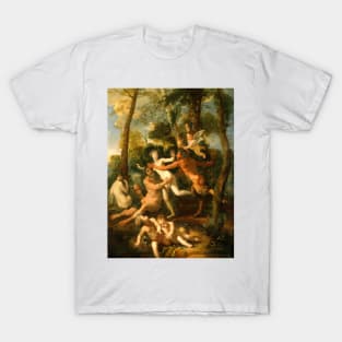 Pan and Syrinx by Nicolas Poussin T-Shirt